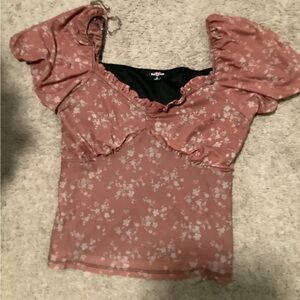 Flower printed top